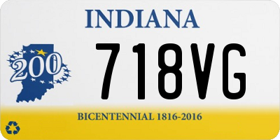 IN license plate 718VG