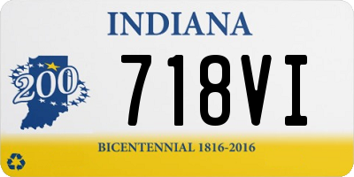 IN license plate 718VI