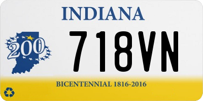 IN license plate 718VN