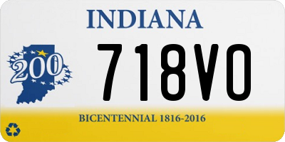 IN license plate 718VO