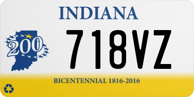 IN license plate 718VZ