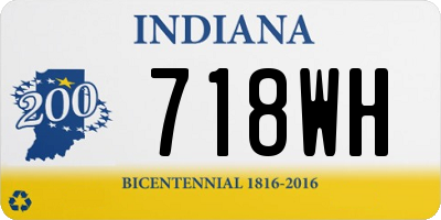 IN license plate 718WH