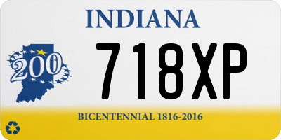 IN license plate 718XP