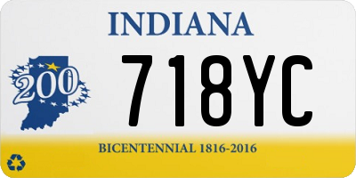 IN license plate 718YC