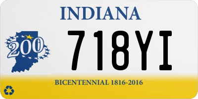 IN license plate 718YI