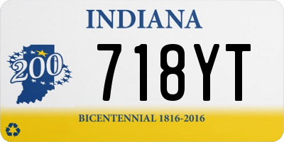 IN license plate 718YT