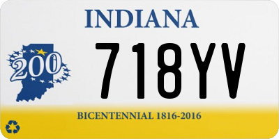 IN license plate 718YV