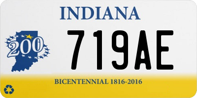 IN license plate 719AE