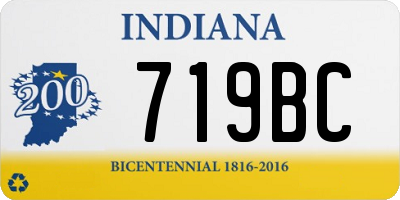 IN license plate 719BC