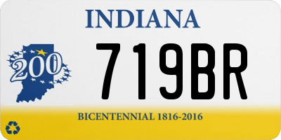 IN license plate 719BR