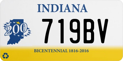 IN license plate 719BV