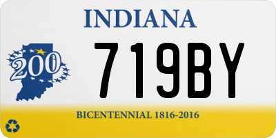 IN license plate 719BY