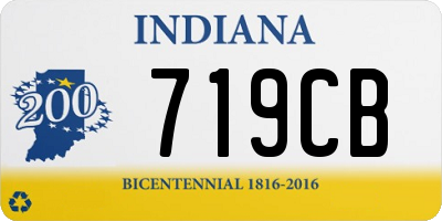 IN license plate 719CB