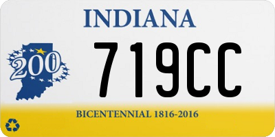 IN license plate 719CC