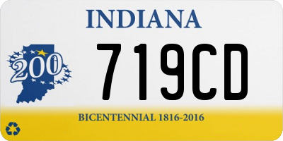 IN license plate 719CD