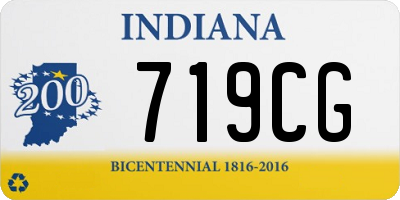 IN license plate 719CG