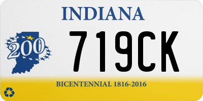 IN license plate 719CK