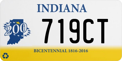 IN license plate 719CT
