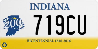 IN license plate 719CU