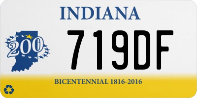 IN license plate 719DF