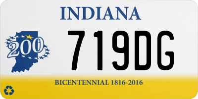 IN license plate 719DG