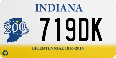 IN license plate 719DK