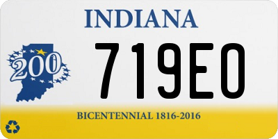 IN license plate 719EO