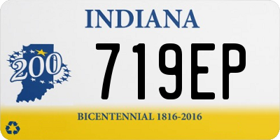 IN license plate 719EP
