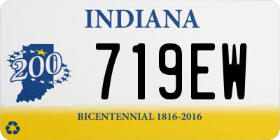 IN license plate 719EW