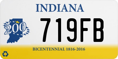 IN license plate 719FB