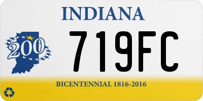 IN license plate 719FC