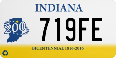 IN license plate 719FE