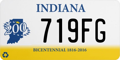 IN license plate 719FG