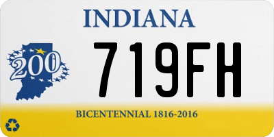 IN license plate 719FH