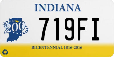 IN license plate 719FI