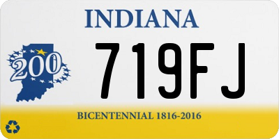 IN license plate 719FJ