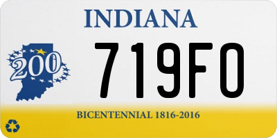 IN license plate 719FO