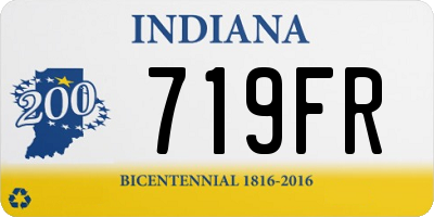 IN license plate 719FR