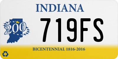 IN license plate 719FS