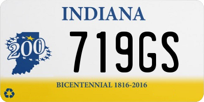 IN license plate 719GS