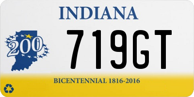 IN license plate 719GT