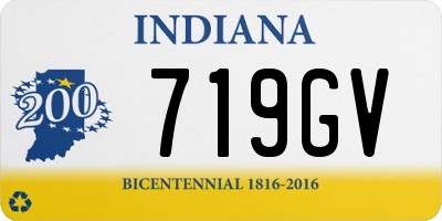 IN license plate 719GV