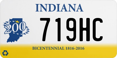 IN license plate 719HC