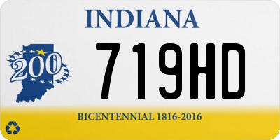 IN license plate 719HD