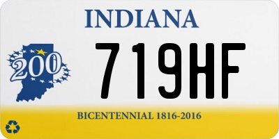 IN license plate 719HF