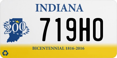 IN license plate 719HO