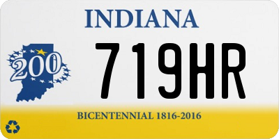 IN license plate 719HR