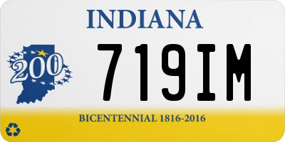 IN license plate 719IM