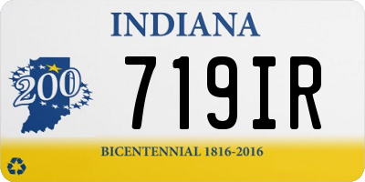 IN license plate 719IR