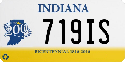 IN license plate 719IS